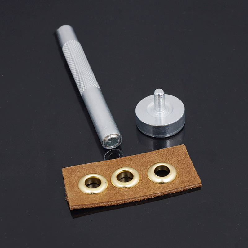 Leatherwork Eyelets - 1 セットアイレットパンチダイ設定ツールキットレザークラフト衣類バナーグロメット 3.5/4/4.5/5/6/8/10/12 ミリメートル