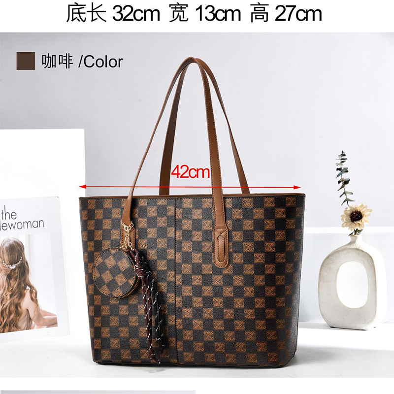 トートバッグ PU レザー財布とハンドバッグ女性用トップハン - Leather Work Handbag のレビューと価格