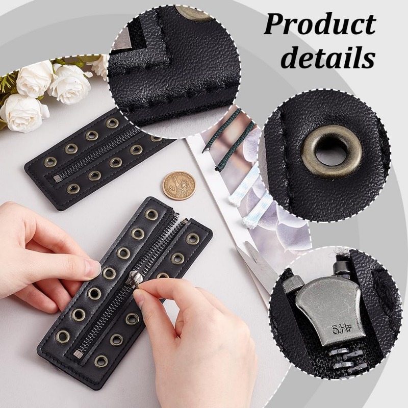 2 個 7 アイレットノーネクタイジッパーブーツレース 6x - Leatherwork Eyelets のレビューと価格