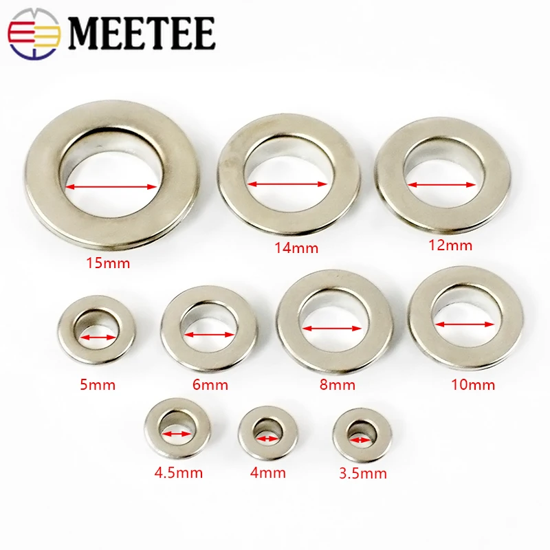 50 個 3.5-15 ミリメートル金属アイレット O リン - Leatherwork Eyelets のレビューと価格
