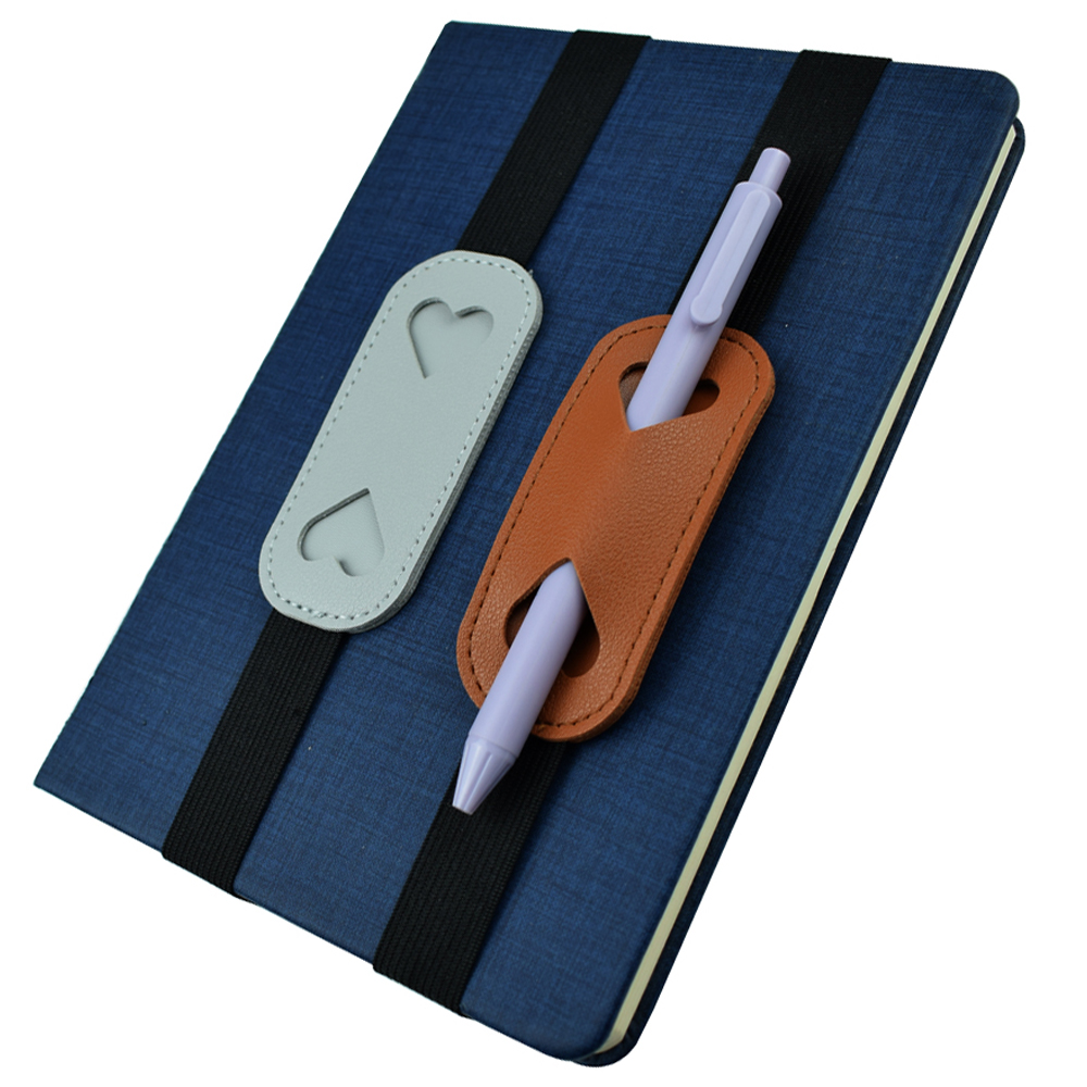 伸縮性のあるPUレザーペンホルダーバンド、ノートブックカバー - Leather Work Notepad のレビューと価格