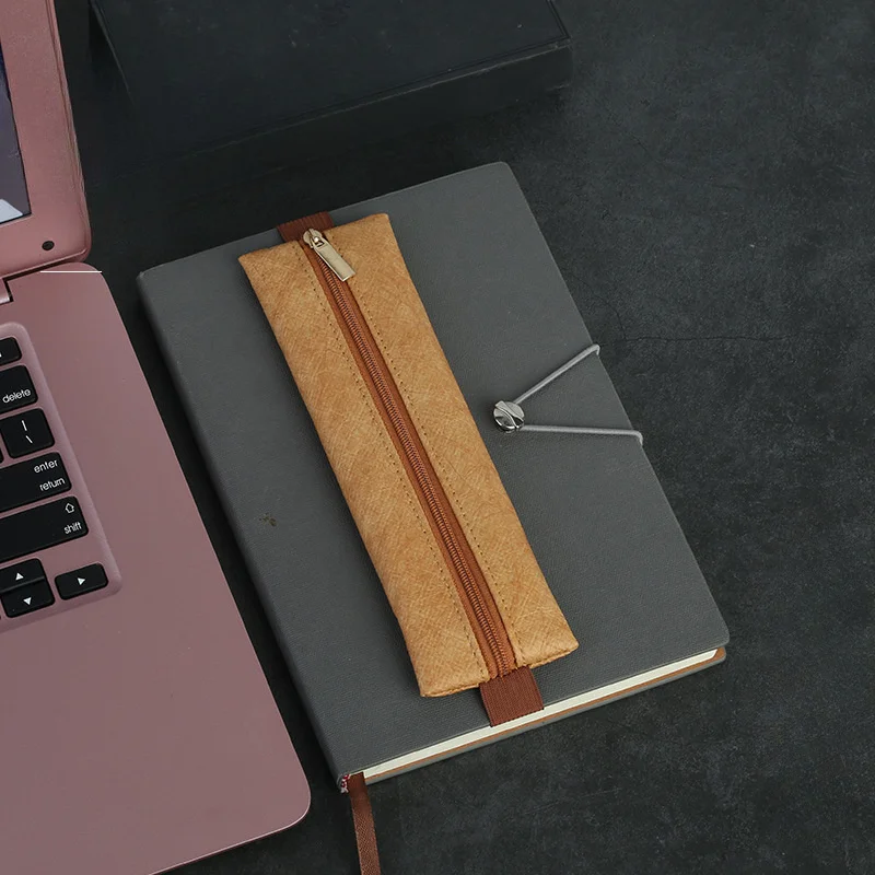 1 個調節可能な弾性バンドペンホルダー、デュポン紙素材レザー - Leather Work Notepad のレビューと価格