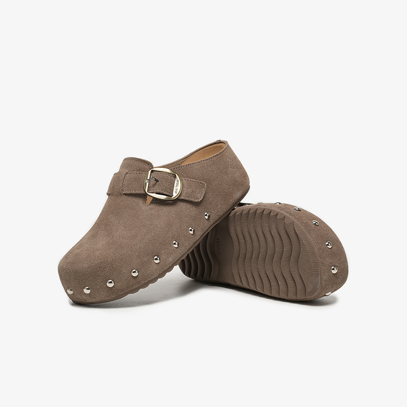 BEAUTODAY カジュアルミュール女性牛革スエードレザー - Leatherwork Rivets のレビューと価格