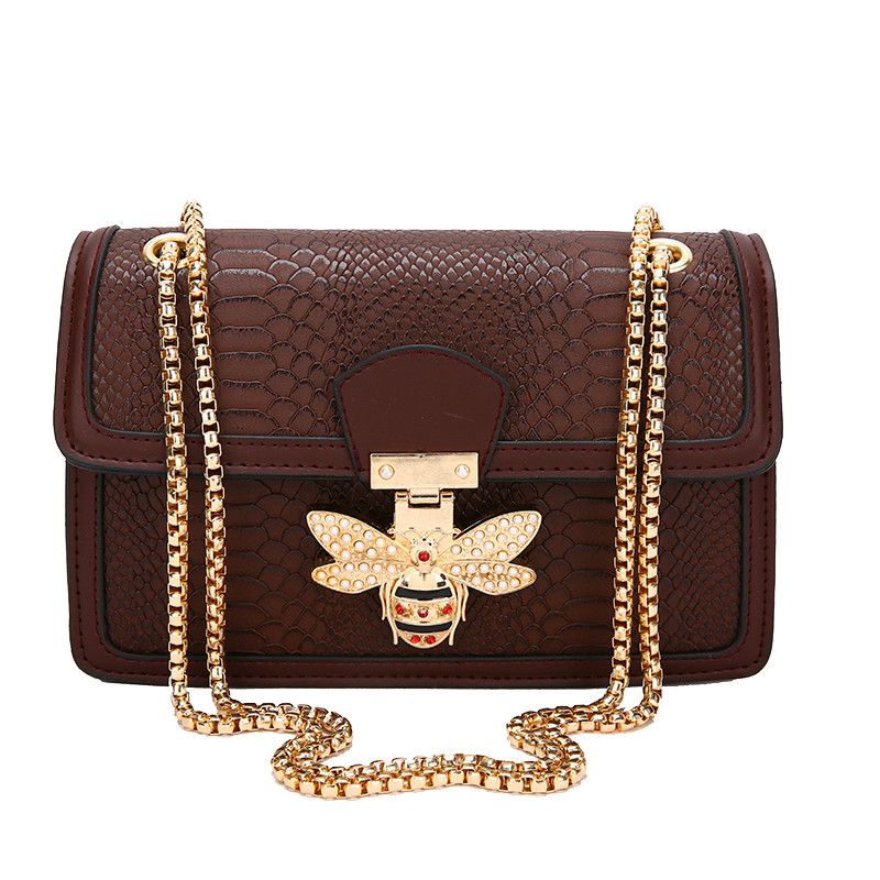 高級ハンドバッグ女性のためのクロスボディバッグ蜂ロックトート - Leatherwork Rivets のレビューと価格