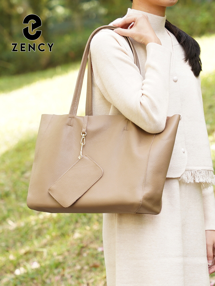 Zency 本革製大型トートバッグ ビーチハンドバッグ 高級 - Leather Work Handbag のレビューと価格