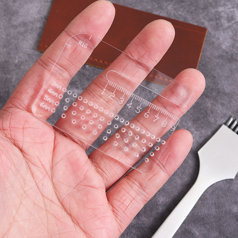 4mm厚の透明アクリルプーラー多機能定規、革加工用手動切断距 - Leatherwork Manual のレビューと価格