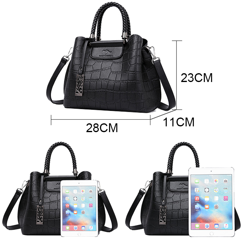 本革製女性用ハンドバッグ 手編みクロスボディショルダーバッグ - Leatherwork Rivets のレビューと価格