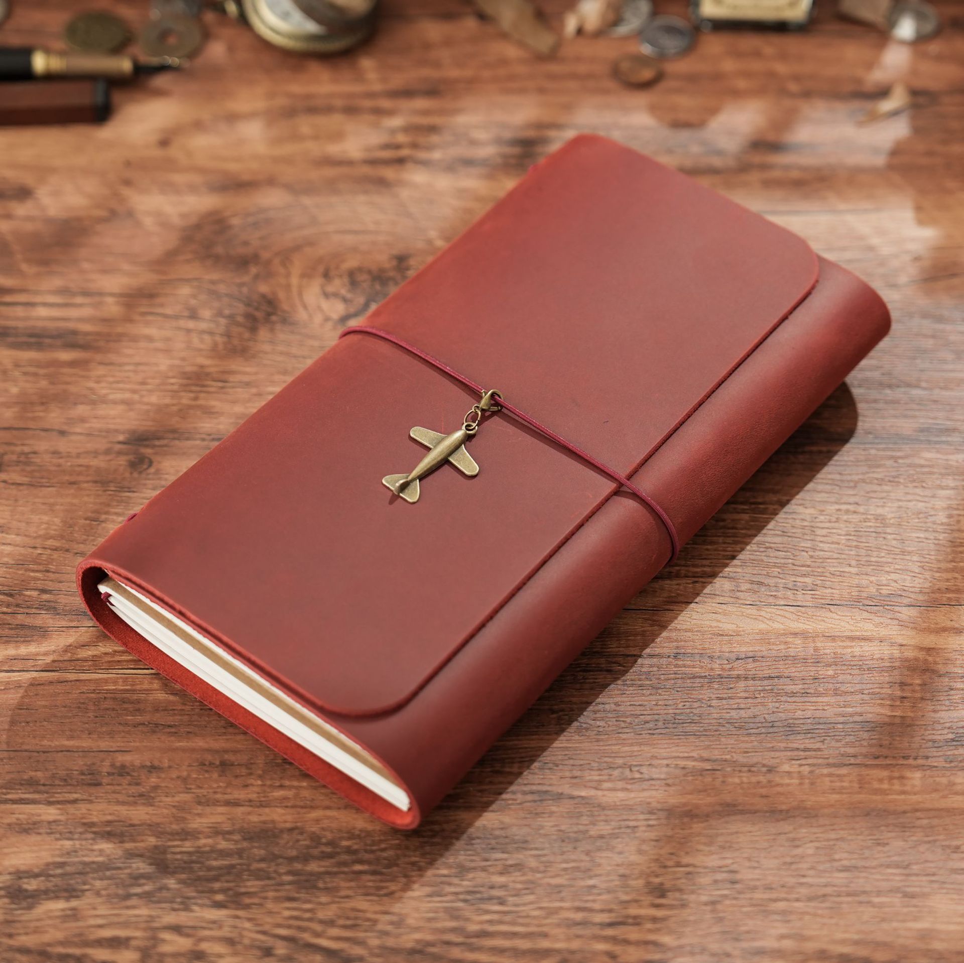 新着トリプルフォールド TN トラベラーズノート本牛革ヴィン - Leather Work Notepad のレビューと価格