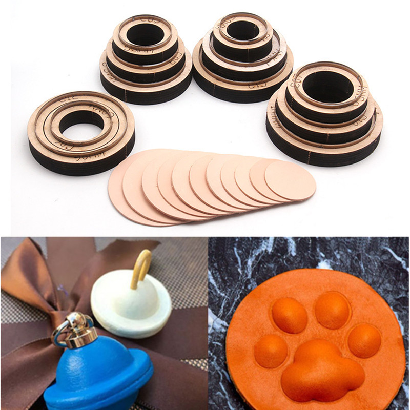 1 個ラウンド革切削ダイス DIY コースター革テンプレート - Leatherwork Templates のレビューと価格