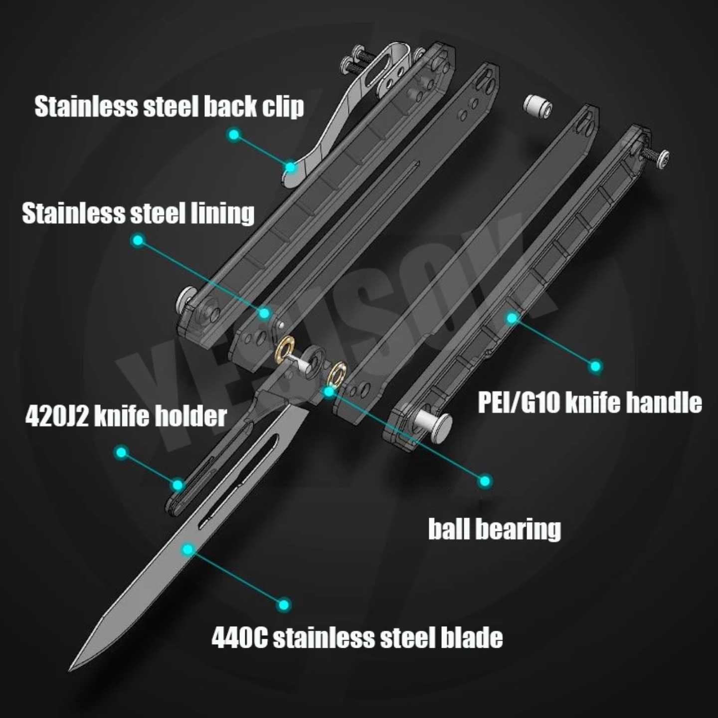 交換可能な刃付きの新しいナイフ、G10グリップ、紙や革の手動 - Leatherwork Manual のレビューと価格