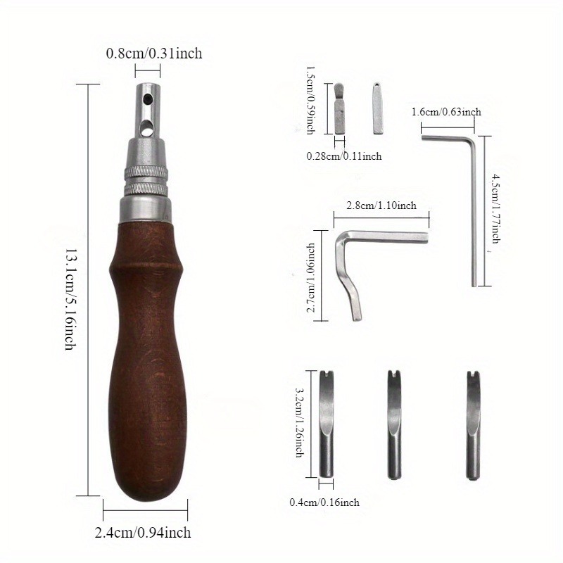 7 in 1プロ調整可能レザーステッチンググルーバー＆折り目 - Leatherwork Edge Beveler のレビューと価格
