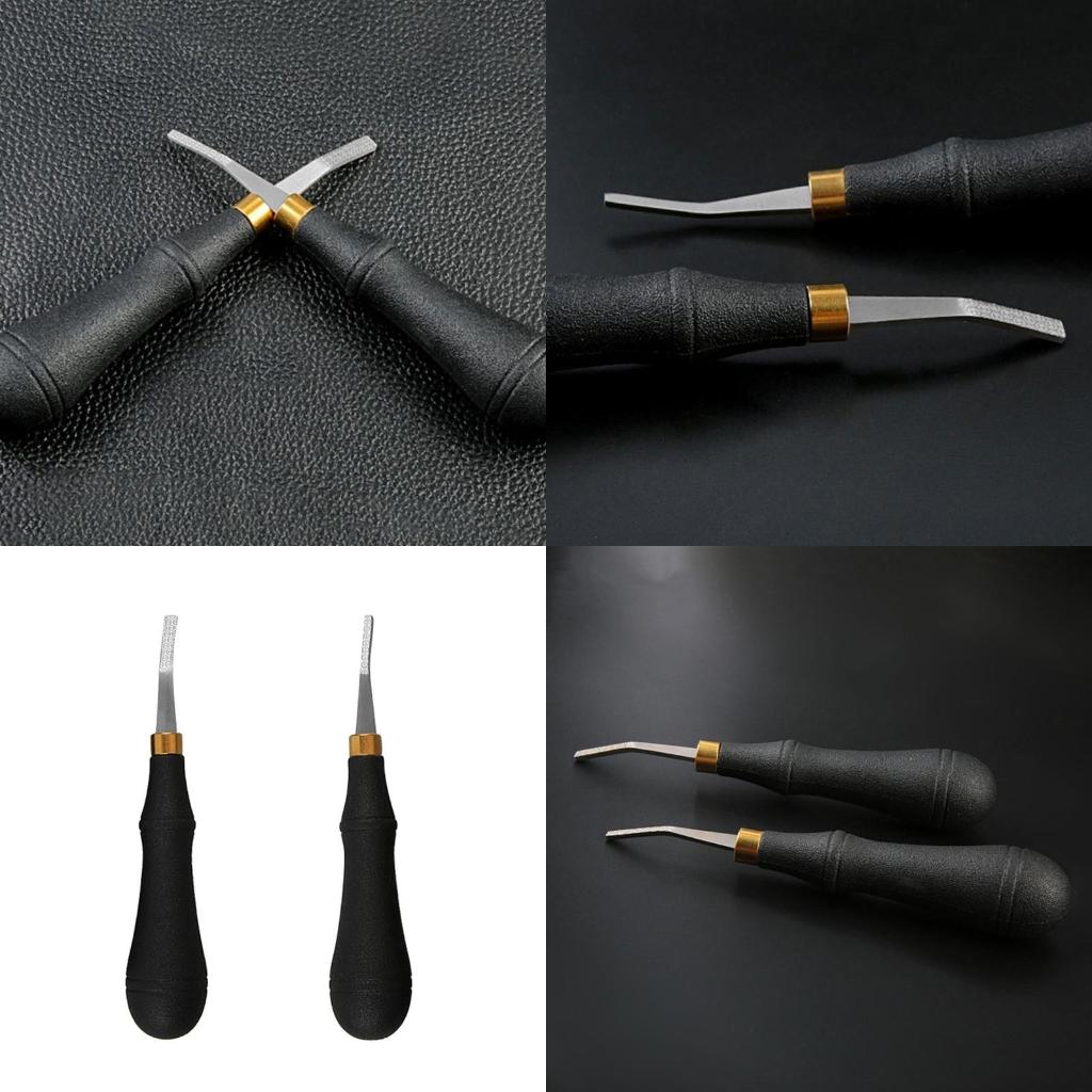レザーエッジのベベルラーツールステンレス鋼ヘッドレザーツール - Leatherwork Edge Beveler のレビューと価格