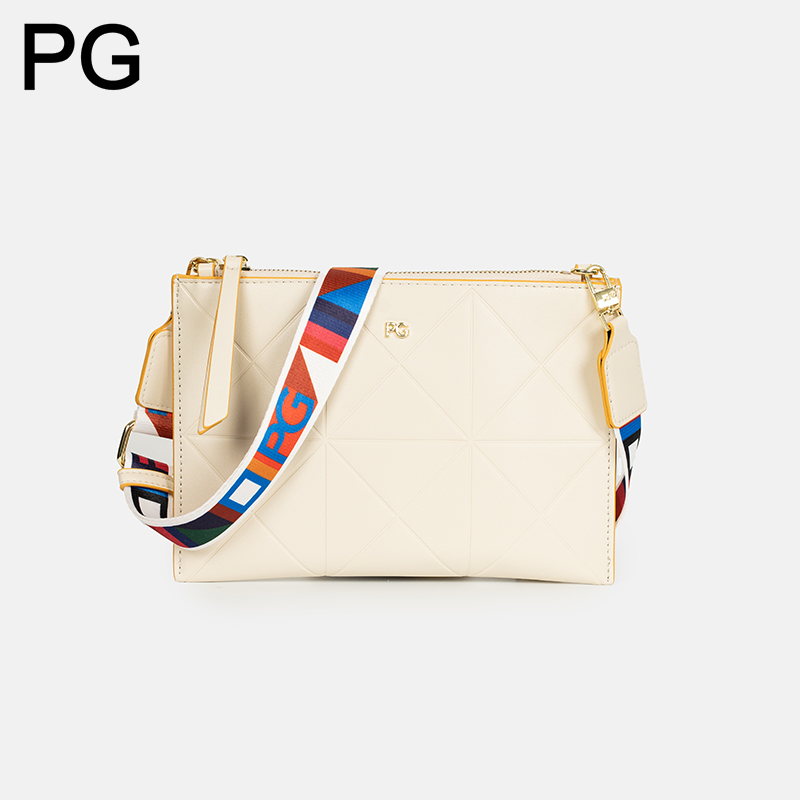 PG ダイヤモンドキルティングクロスボディバッグ女性カラフル - Leatherwork Hardware のレビューと価格