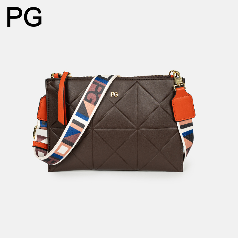 PG ダイヤモンドキルティングクロスボディバッグ女性カラフル - Leatherwork Hardware のレビューと価格